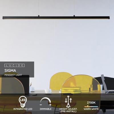 Lucide SIGMA - Hanglamp - LED Dimb. - 1x30W 2700K - Zwart Lucide SIGMA - Hanglamp - LED Dimb. - 1x30W 2700K - Zwart