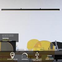 Lucide SIGMA - Hanglamp - LED Dimb. - 1x30W 2700K - Zwart - thumbnail
