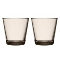 Iittala Kartio Waterglas 0,21 l Linnen, per 2 - thumbnail
