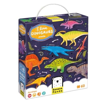 Banana Panda - ik hou van dinosaurussen puzzel - 60st.