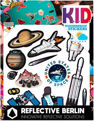 REFLECTIVE BERLIN reflex-stickers "k.i.d." ref.sticker re.berlin kid space