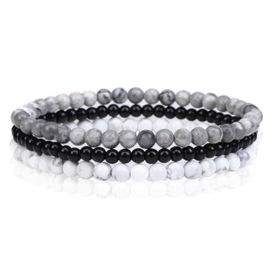 Memphis Stacked Heren Armbanden set - Grey-19cm Memphis Stacked Heren Armbanden set - Grey-19cm
