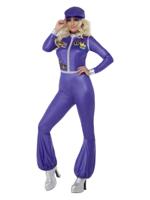70s Dancing Queen Costume Purple - thumbnail