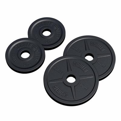 Voordeelbundel 30 kg (2 x 5 + 2 x 10 kg) Olympische Halterschijven Gietijzer Zwart - 50/51 MM Voordeelbundel 30 kg (2 x 5 + 2 x 10 kg) Olympische Halterschijven Gietijzer Zwart - 50/51 MM