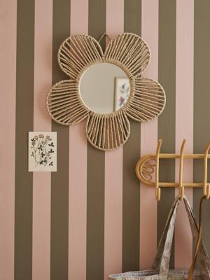 Bloemspiegel beige Bloemspiegel beige