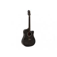DIMAVERY STW-90 Western Guitar, vintage black - thumbnail