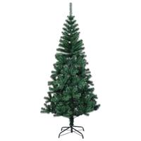 VidaXL Kunstkerstboom met iriserende uiteinden 120 cm pvc groen - thumbnail