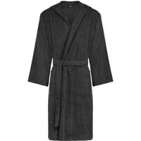 Cawö Cawo Heren Home Badjas met Capuchon Uni 5623 XL basalt - thumbnail
