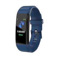 ID115 0.96 inch OLED scherm Smart Watch armband stappenteller Sport Fitness Tracker bracelet(Blue) - thumbnail