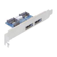 Delock 61725 Slotbeugel 2 x eSATApd 5 V / 12 V - thumbnail