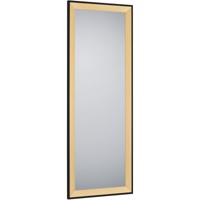 Luxe Ingelijste Wandspiegel Zwart Goud - Duurzaam MDF - 150x50cm - thumbnail