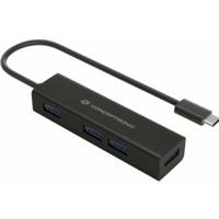 Conceptronic HUBBIES07B interface hub USB 3.2 Gen 1 (3.1 Gen 1) Type-C 5000 Mbit/s Zwart - thumbnail