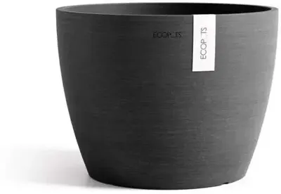 Ecopots Stockholm Donkergrijs Ø31 x H23,5 cm