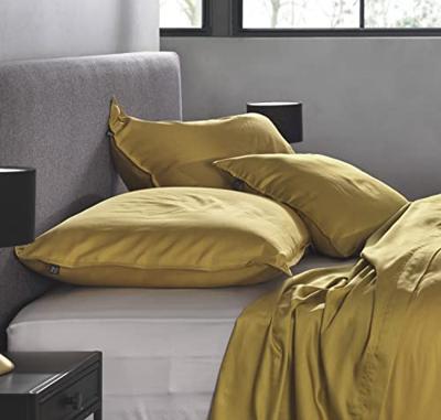 Zo Home Satinado Kussensloop Katoen Satijn - ochre gold 80x80cm