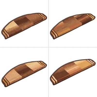 VidaXL Trapmatten zelfklevend 10 st 65x21x4 cm bruin