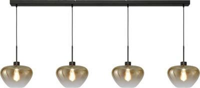 Masterlight 4-lichts hanglampGenua zwart met goud glas Ø 29cm - 2971-05-05-160-4-29