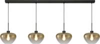 Masterlight 4-lichts hanglampGenua zwart met goud glas Ø 29cm - 2971-05-05-160-4-29 - thumbnail