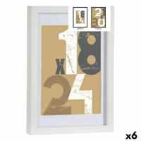 Fotolijsten Gift Decor Wit Glas Hout MDF (6 Stuks) - thumbnail