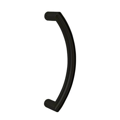 Hardbrass Handgreep Parijs ovaal 30x380mm. - mat zwart