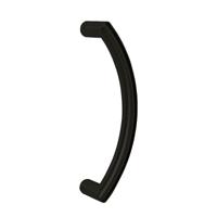 Hardbrass Handgreep Parijs ovaal 30x380mm. - mat zwart - thumbnail