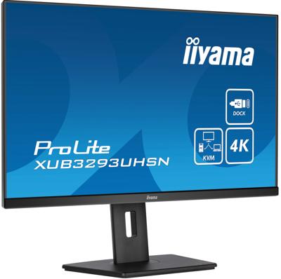 Iiyama ProLite XUB3293UHSN-B5 LED-monitor Energielabel G (A - G) 80 cm (31.5 inch) 3840 x 2160 Pixel 16:9 4 ms HDMI, DisplayPort, Hoofdtelefoon (3.5 mm Iiyama ProLite XUB3293UHSN-B5 LED-monitor Energielabel G (A - G) 80 cm (31.5 inch) 3840 x 2160 Pixel 16:9 4 ms HDMI, DisplayPort, Hoofdtelefoon (3.5 mm