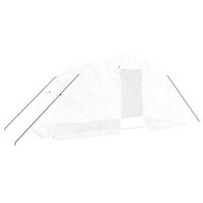 VidaXL Tuinkas met stalen frame 10 m² 5x2x2,3 m