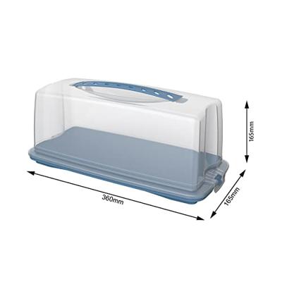 Rotho Fresh Cakedoos 36x16.5x16.5 cm Horizon Blauw/Transparant