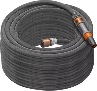 GARDENA textielslang liano life 30 m set (donkergrijs/oranje)