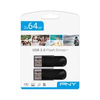 USB stick PNY FD64GATT4X2-EF Zwart 64 GB (2 Stuks) - thumbnail