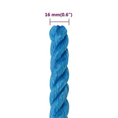 VidaXL Werktouw 16 mm 50 m polypropeen blauw - thumbnail