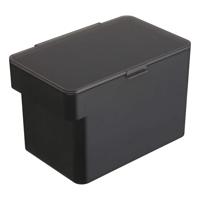 YAMAZAKI 5612 TOWER Pet Food Container (3,5 KG), zwart, ABS-hars/siliconen, minimalistisch, 30 x 19,7 x 19,2 cm - thumbnail