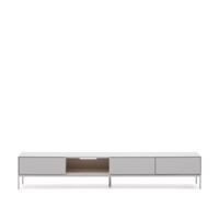 Kave Home TV-meubel 'Vedrana' 195 x 40cm, kleur Wit - thumbnail