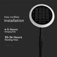 V-TAC 6667 VT-943 Tuinlamp op zonne-energie LED 3.00 W Wit, Zwart - thumbnail