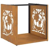 Brandhoutrek 40x40x40 cm weervast staal - thumbnail