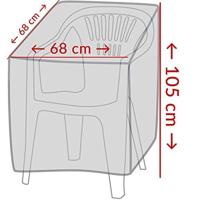 Afdekhoes voor stapelstoelen - 105x68x68 - thumbnail