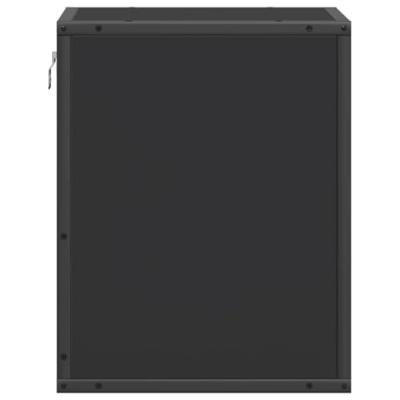 Nachtkastjes wandgemonteerd 2 st 40x31x39,5 cm zwart