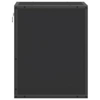 Nachtkastjes wandgemonteerd 2 st 40x31x39,5 cm zwart - thumbnail