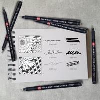 Talens • pigment fineliner set compleet, 6 stuks - thumbnail
