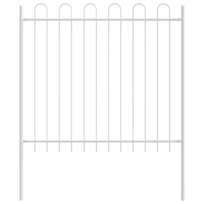 Tuinhek 4 pcs Wit 6,8 x 1,5 m Poedercoating staal