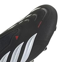 adidas Predator League Veterloze Gras Voetbalschoenen (FG) Zwart Wit Rood - thumbnail