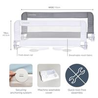 DREAMBABY Extra groot bedhek PHoeNIX - Opvouwbaar en draagbaar - L 110 x W 45,5 cm - Wit - thumbnail