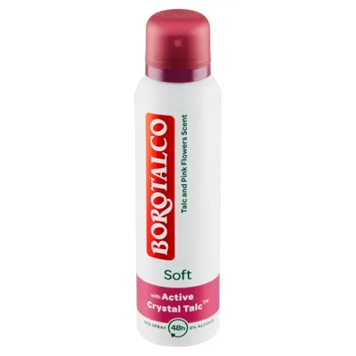 Borotalco Borotalco Soft Deodorant Spray - Zachte Talk en Roze Borotalco Borotalco Soft Deodorant Spray - Zachte Talk en Roze
