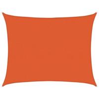 VidaXL Zonnezeil 160 g/m² rechthoekig 6x8 m hdpe oranje - thumbnail