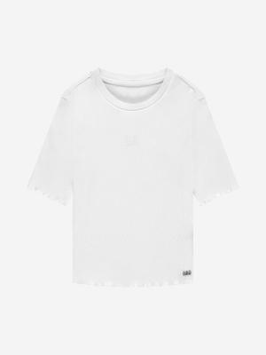 Nik&Nik zomer rib top meisjes - off wit - Sylvia