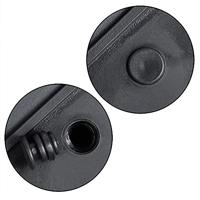 Polyrattan Bloembak 4 delig - Zwart - 95 x 27 x 60 cm - thumbnail