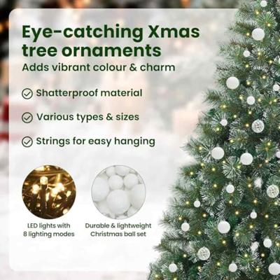 Kunstkerstboom met 300 LED met standaard Groen 210 cm PE en PVC