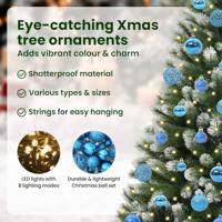 VidaXL Kunstmatige scharnierkerstboom met bedekte sneeuw 150 cm - thumbnail