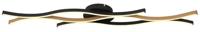 Globo PlafondlampGeronimo zwart met hout - 67206DW - thumbnail