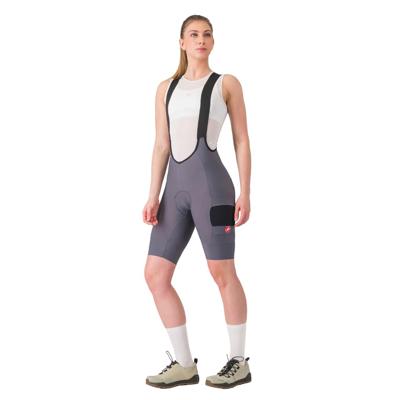 Castelli Unlimited cargo w bibshort grijs dames L Castelli Unlimited cargo w bibshort grijs dames L