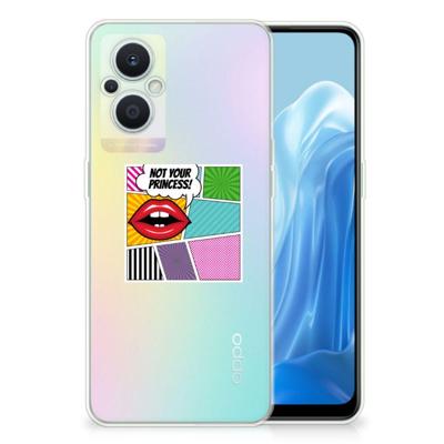 OPPO Reno8 Lite Silicone Back Cover Popart Princess OPPO Reno8 Lite Silicone Back Cover Popart Princess